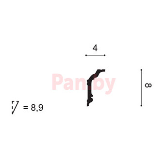 Плинтус потолочный из дюрополимера Orac Decor CX176 - фото 2 - id-p91744440