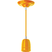 Декоративный подвесной светильник Navigator NIL-SF03-015-E27 60Вт 1м. керамика желтый