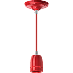 Декоративный подвесной светильник Navigator NIL-SF03-011-E27 60Вт 1м. керамика красный - фото 1 - id-p147592055