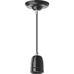 Декоративный подвесной светильник Navigator NIL-SF03-008-E27 60Вт 1м. керамика черный - фото 1 - id-p147592053