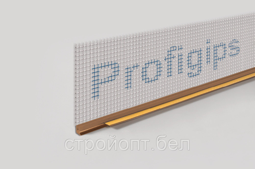 Оконный профиль примыкающий с сеткой Profigips, 6 мм, 3 м (графитовый) - фото 3 - id-p153078365