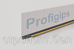 Оконный профиль примыкающий с сеткой Profigips, 6 мм, 3 м (графитовый)