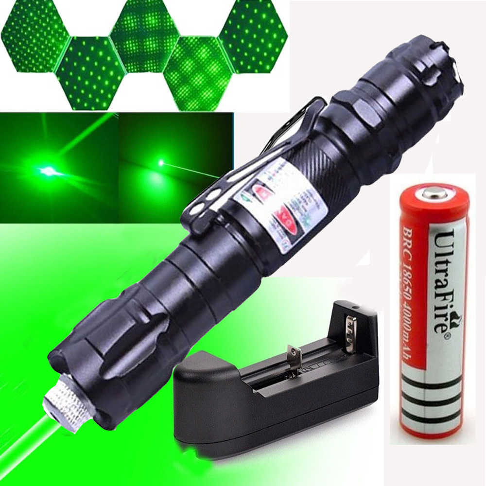 Лазерная указка Green Laser Pointer 303 с ключами - фото 4 - id-p114583601