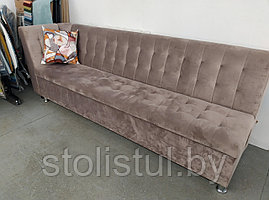 Дизайнерский мягкий диван  POOL с боковой спиночкой для кухни, кабинета, сауны