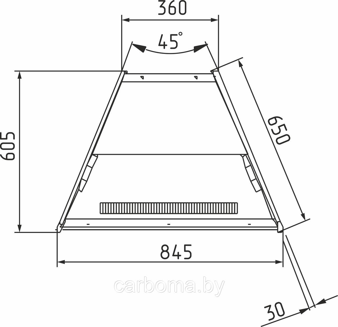 Кондитерская витрина K70 VM-3 LIGHT (ВХСв - У1д Carboma) (+6...+12) - фото 5 - id-p82480347