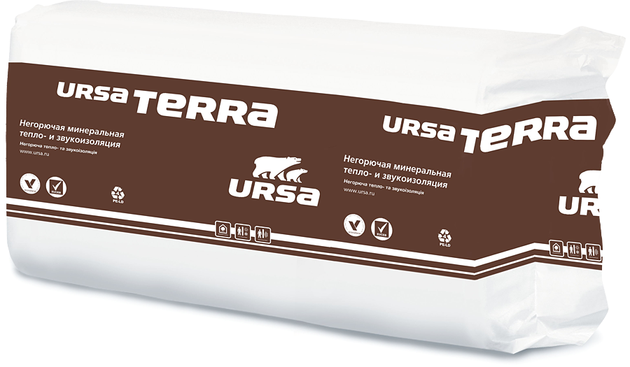 Утеплитель URSA TERRA 37 PN 1250х610х100