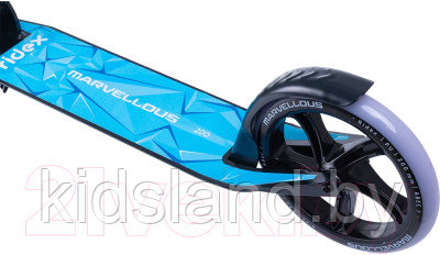 Самокат 2-х колесный RIDEX Marvellous 200 мм (синий/ чёрный) - фото 3 - id-p153101437