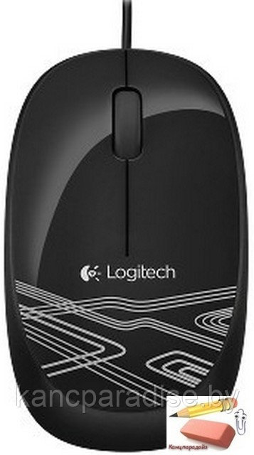 Мышь Logitech Corded Mouse M105-Black, проводная, черная