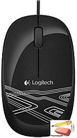 Мышь Logitech Corded Mouse M105-Black, проводная, черная