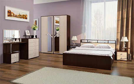 Модульная спальня Арина  (венге/атланта) фабрика Рикко, фото 2