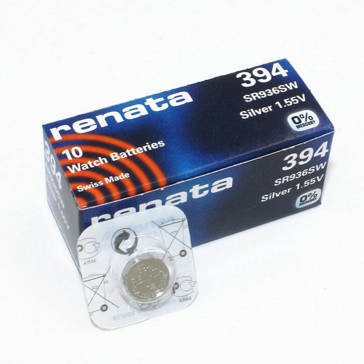 Батарейка (элемент питания) cеребряно-цинковая Renata 394 (SR936SW), 1.55V, 80mAh - фото 3 - id-p153148584
