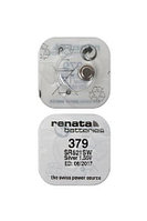 Батарейка (элемент питания) cеребряно-цинковая Renata 379 (SR521SW), 1.55V, 16mAh