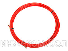 Протяжка кабельная (мини УЗК в бухте), стеклопруток, d=3,5 мм 20 м красная (REXANT)