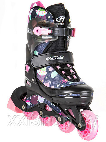 Роликовые коньки Tech Team Kongo pink р-р 38-41, фото 2