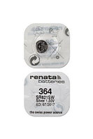 Батарейка (элемент питания) cеребряно-цинковая Renata 364 (SR621SW), 1.55V, 19mAh