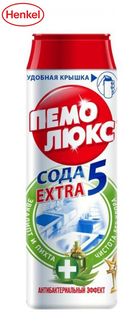 Чистящий порошок "Пемолюкс" (Henkel) 480 г. Эвкалипт и Пихта Антибактериальный эффект - фото 1 - id-p153156359