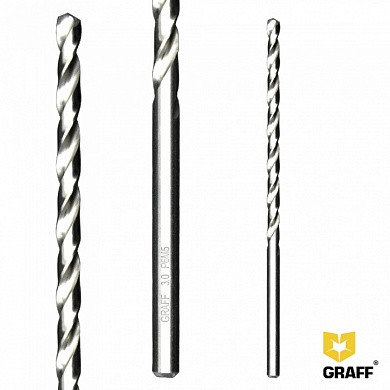 Сверло по металлу удлиненное 5,0 мм GRAFF, в блистере, фото 2
