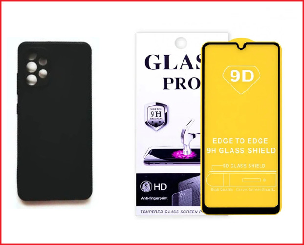 Чехол-накладка + защитное стекло 9D Samsung Galaxy A32 4G SM-A325 - фото 1 - id-p153166852