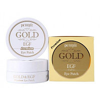 Гидрогелевые патчи для глаз с золотом  Petitfee Premium  EGF Gold & EGF Eye Patch, 60 шт