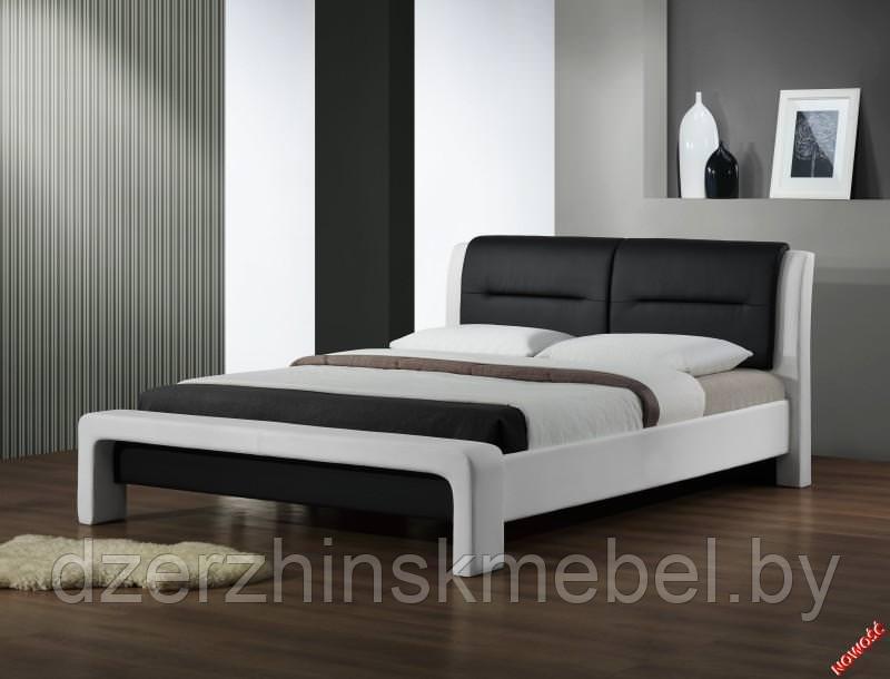 Кровать HALMAR CASSANDRA 160 бело\черная Производство Польша.