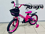 Детский велосипед Delta Prestige 18"+ шлем 2020 (розовый) с черным матовым магниевой рамой и обычными, фото 6