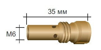 Вставка (5 шт.) M6 35 мм № 006.D719.5 для ABIMIG A 155 LW