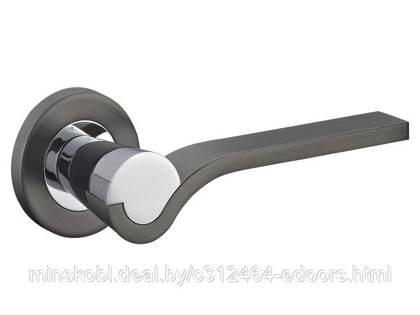 Ручка дверная Lumche 097-16E titanium/cp