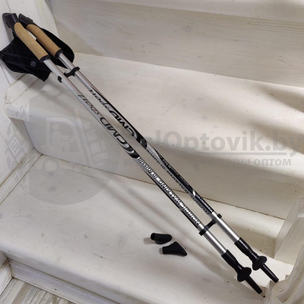 Телескопические палки для скандинавской ходьбы Nordic Walking Carbon 60, 2 шт - фото 8 - id-p153187591