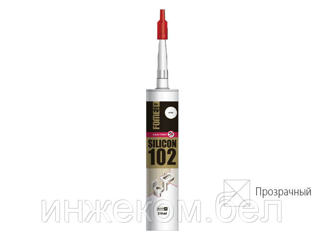 Герметик силиконовый санитарный FOME FLEX "SANITARY SILICON 102" (прозр.) 310мл - фото 1 - id-p153263471