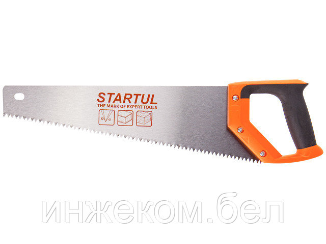 Ножовка по дер. 500мм с крупн. зубом STARTUL STANDART (ST4024-50) (3-4 TPI, каленый зуб) - фото 1 - id-p153262899