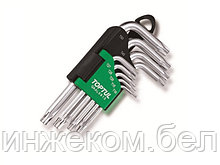 Набор ключей Torx T10-Т50 9шт короткие TOPTUL