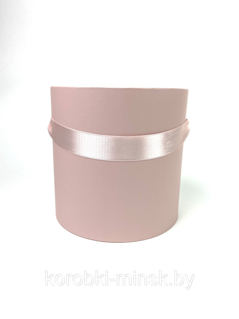 Шляпная коробка эконом D18 H18 без крышки,цвет Пыльно-розовый.