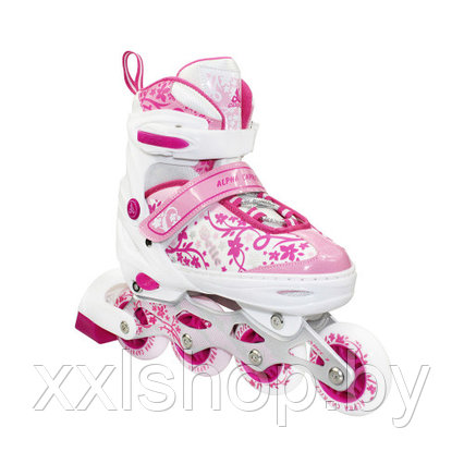 Раздвижные роликовые коньки Alpha Caprice Bell pink р-р 31-34, фото 2