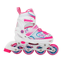 Раздвижные роликовые коньки Alpha Caprice galaxy pink р-р 31-34, фото 2