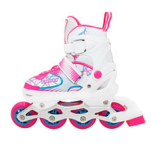 Раздвижные роликовые коньки Alpha Caprice galaxy pink р-р 31-34, фото 2