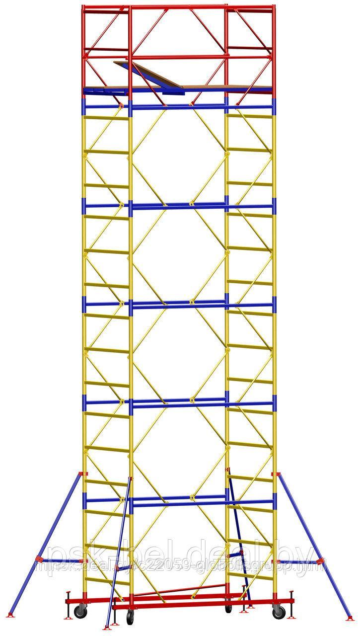 Вышка-тура строительная ВСП 250/0,7 (размер рабочей площадки 0,7-1,6м) 5+1 с компл. стабилизаторов - фото 1 - id-p6447601