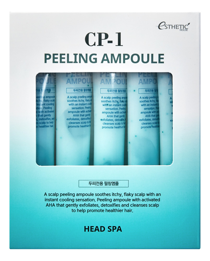Пилинг-сыворотка для кожи головы ГЛУБОКОЕ ОЧИЩЕНИЕ CP-1 Peeling Ampoule (ESTHETIC HOUSE), 5*20мл - фото 1 - id-p153299331