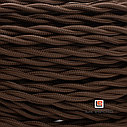 Ретро провод витой Lindas 2х1,5 коричневого цвета "Винтаж", фото 2