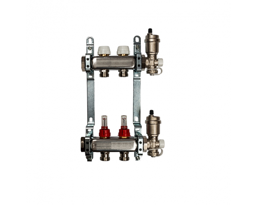 Коллектор для теплого пола на 2 выхода - фото 1 - id-p153379600