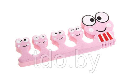 Разделители для пальцев ног в пакете 2шт, форма лягушки, цвет розовый - фото 1 - id-p153360762