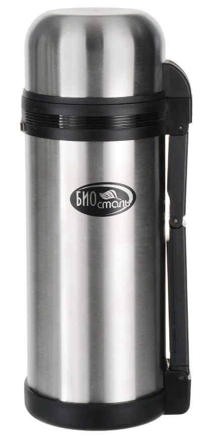 Вакуумный термос с ручкой Biostal NG-1500-1 для чая кофе металлический 1,5л биосталь нержавейка - фото 1 - id-p92715348