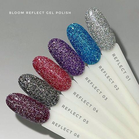 Гель-лак светоотражающий Bloom Reflect №6 фиолетовый,8 мл