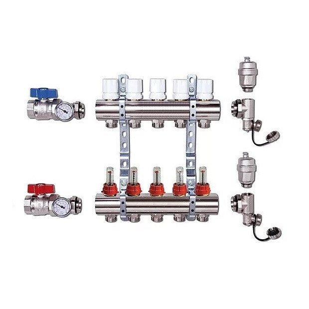 Коллектор для теплого пола на 5 выходов