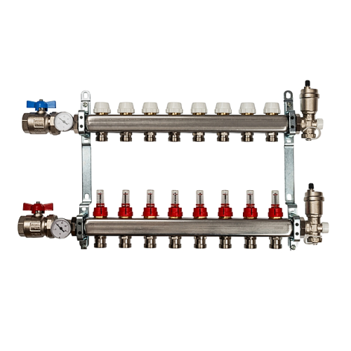 Коллектор для тёплого пола на 8 выходов - фото 1 - id-p153397833