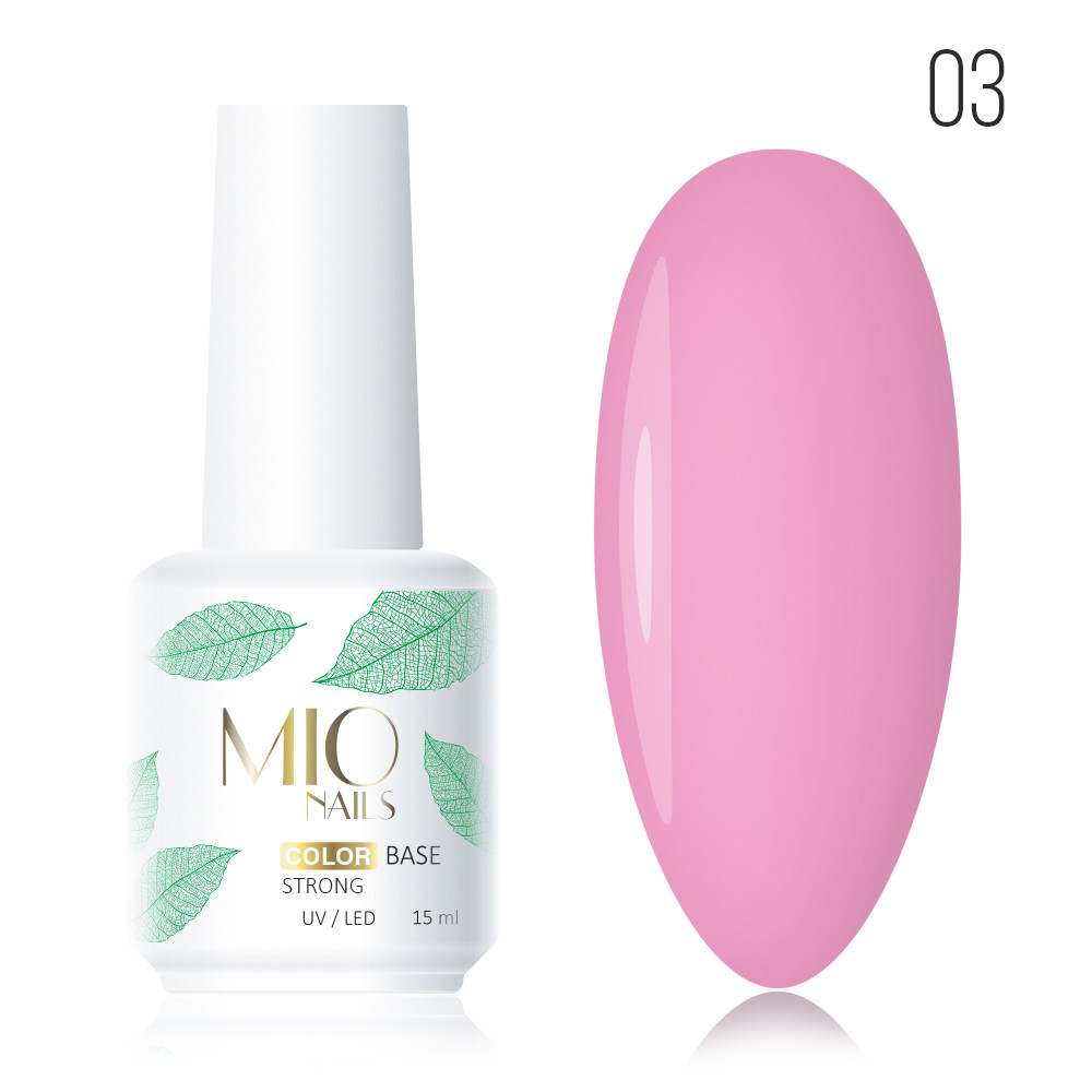 Цветная база Color Base Strong МIO Nails тон 3, 15 мл
