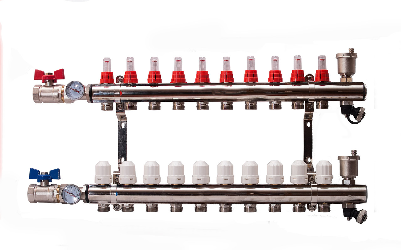 Коллектор для теплого пола на 10 выходов