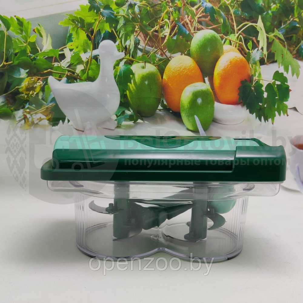 Овощерезка механическая Nicer Dicer Fusion Twist (2 острых ножа с тройным лезвием). Можно использовать для - фото 8 - id-p138005028