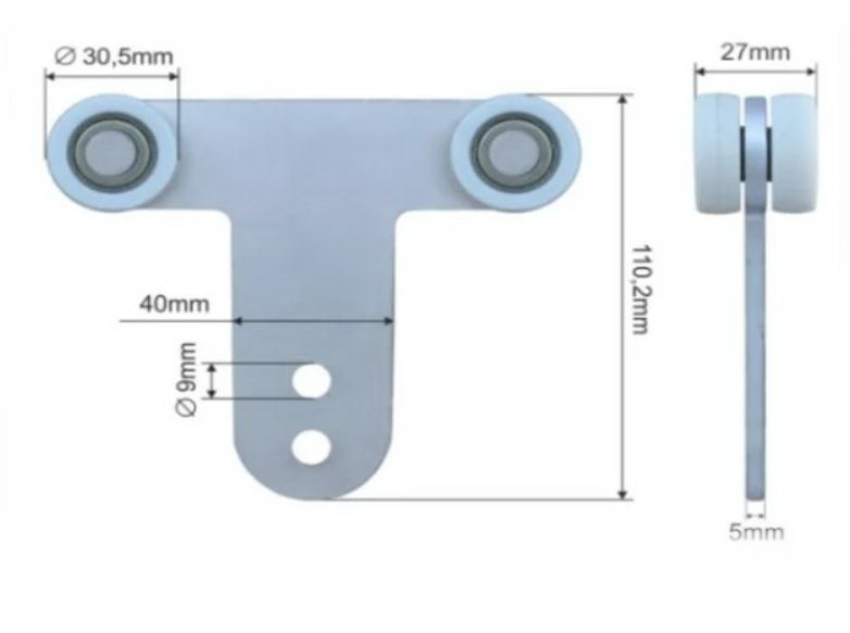 Роликовая тележка для стойки Schmitz, 30,5х6х10 мм, Suer 670735003 - фото 1 - id-p153411609