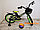 Детский облегченный велосипед Delta Prestige L 18'' + шлем (черно-салатовый), фото 2