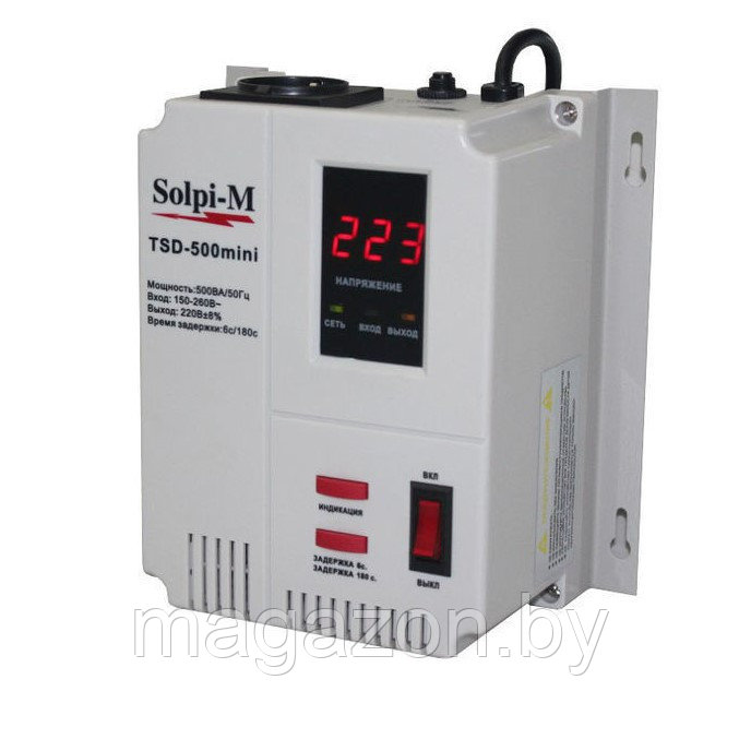Стабилизатор напряжения Solpi-M TSD-500ВА mini - фото 1 - id-p52162924